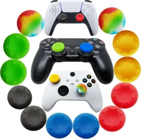 12pcs Joystick Grip for Ps5 Ps4 Controller, Silicone Thumb Grips Caps Cover Analog Stick for Playstation 5, Playstation 4 Controller, Xbox 360, Xbox One Controller (C)