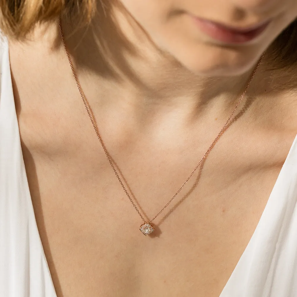 18ct Rose Gold Diamond Paramount Pendant