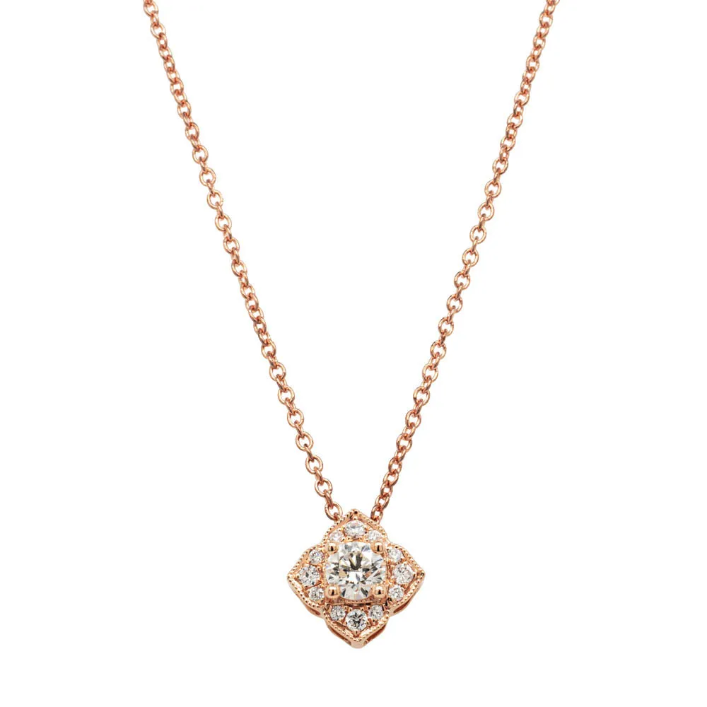 18ct Rose Gold Diamond Paramount Pendant