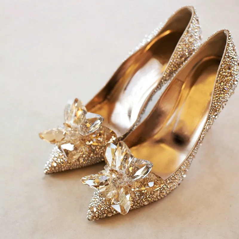 21 ELLA Rhinestone High Heels