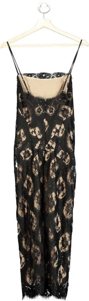 Agent Provocateur Black Lace Slip Dress UK 8