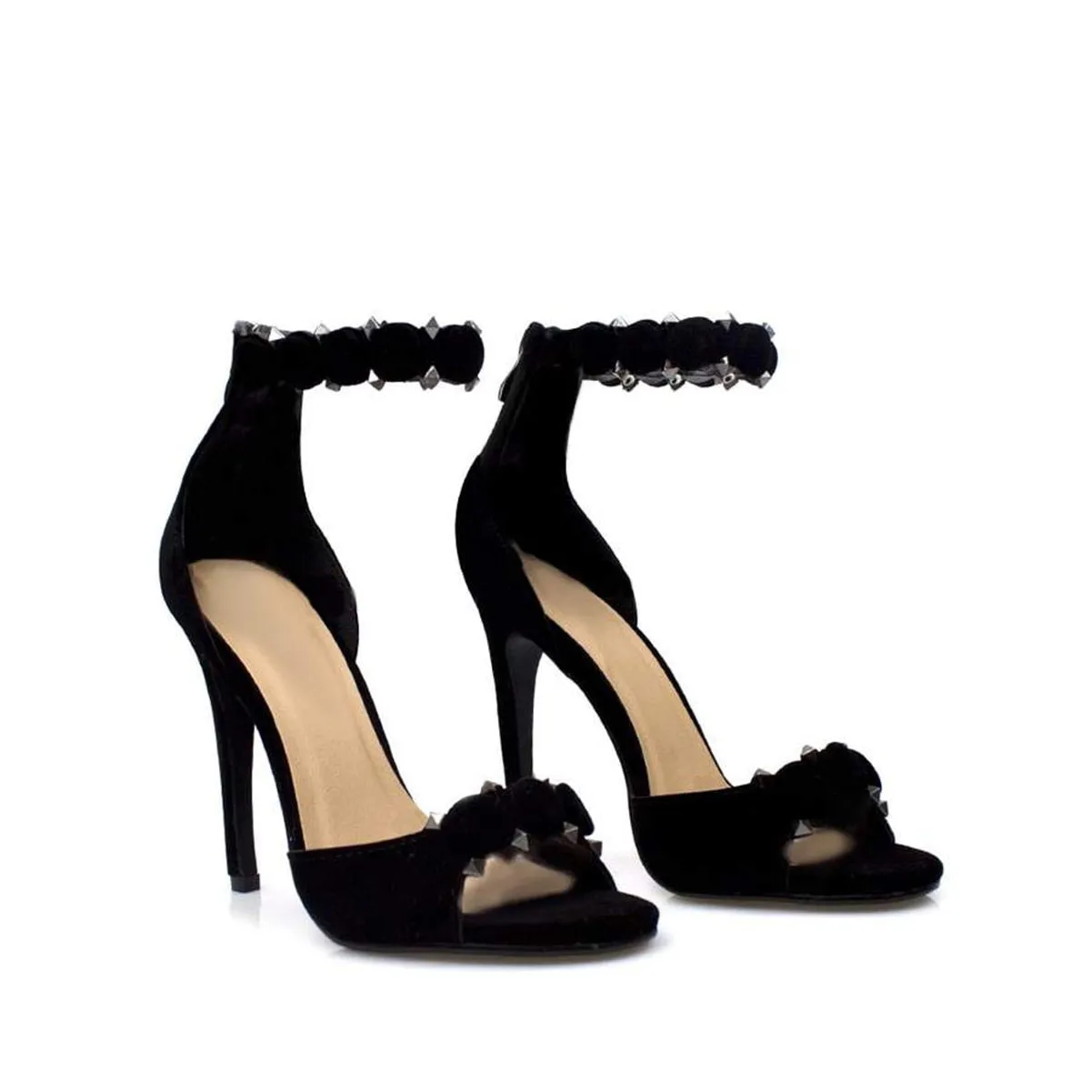 ANGELINA High Button Trim Ankle Strap
