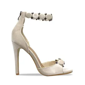 ANGELINA High Button Trim Ankle Strap