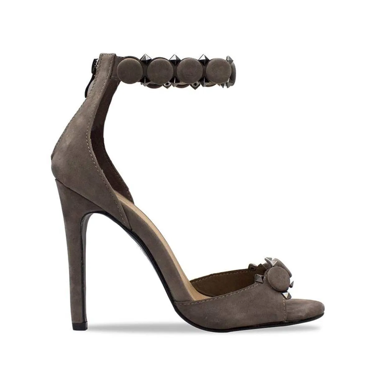 ANGELINA High Button Trim Ankle Strap