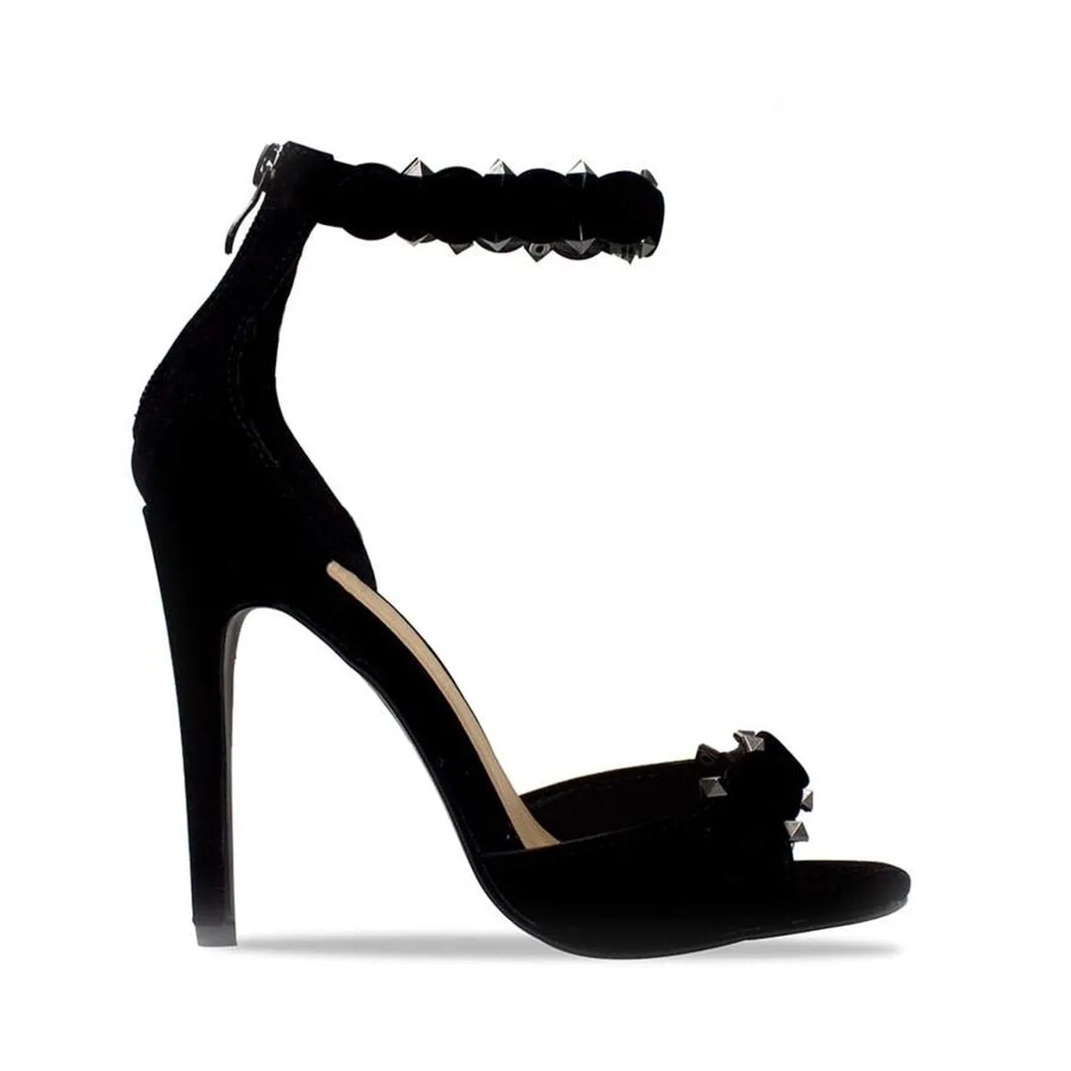 ANGELINA High Button Trim Ankle Strap