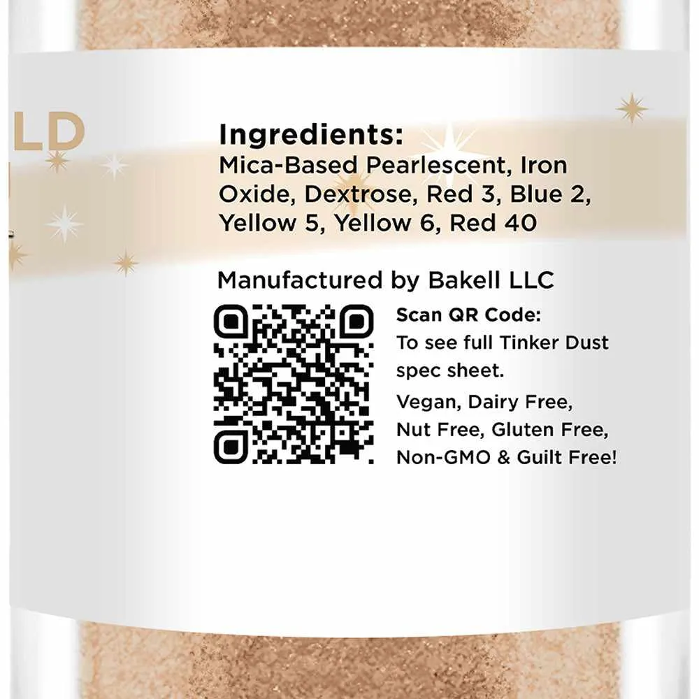 Antique Rose Gold Edible Glitter Spray 25g Pump | Tinker Dust®