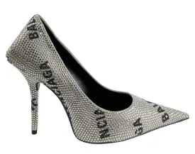 Balenciaga Crystal Embellished Pumps Grey/Black