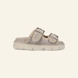 BIO SANDAL TWO BUCKLES | Chalk