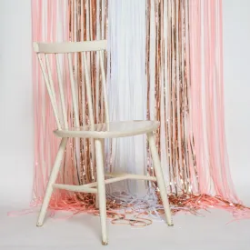 Blush Rose Gold Mix Shimmer Foil Curtain / Balloon Tassel