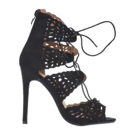 Cut Out Lace Up High Heel Ghillie Shoes