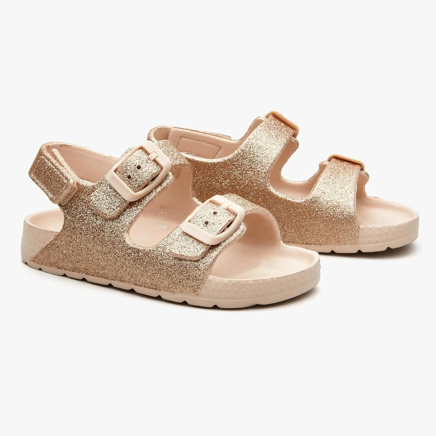 EasyStar Boys and Girls Lightweight Dual-Adjustable Sandal Buckles With Hook and Loop Heel Closure