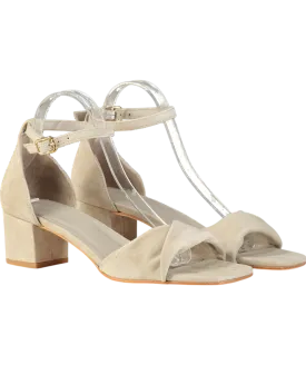 J McLaughlin Beige Krissa Suede Heel UK 8 EU 41 👠