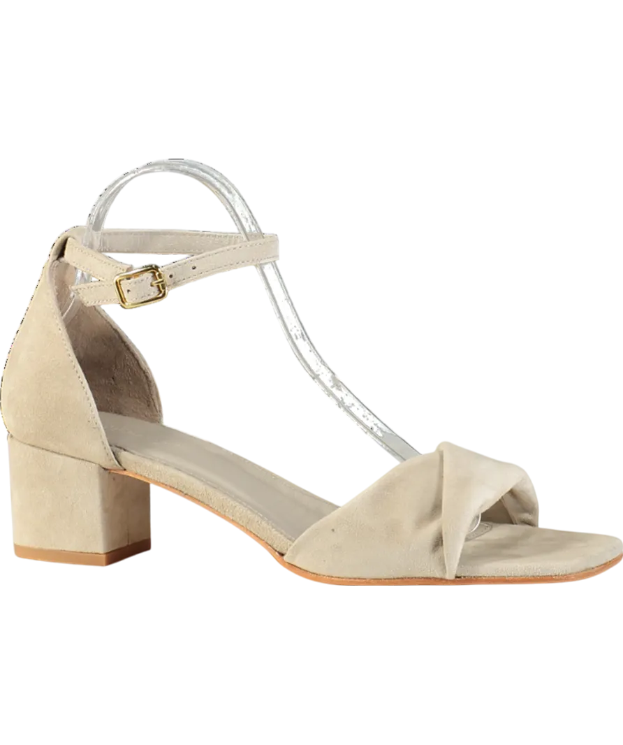 J McLaughlin Beige Krissa Suede Heel UK 8 EU 41 👠