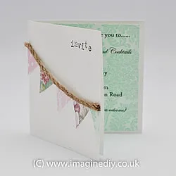 Josie Linen Damask Paper in Mint