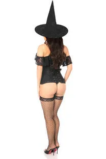 Lavish 3 PC Premium Lace Witch Corset Costume