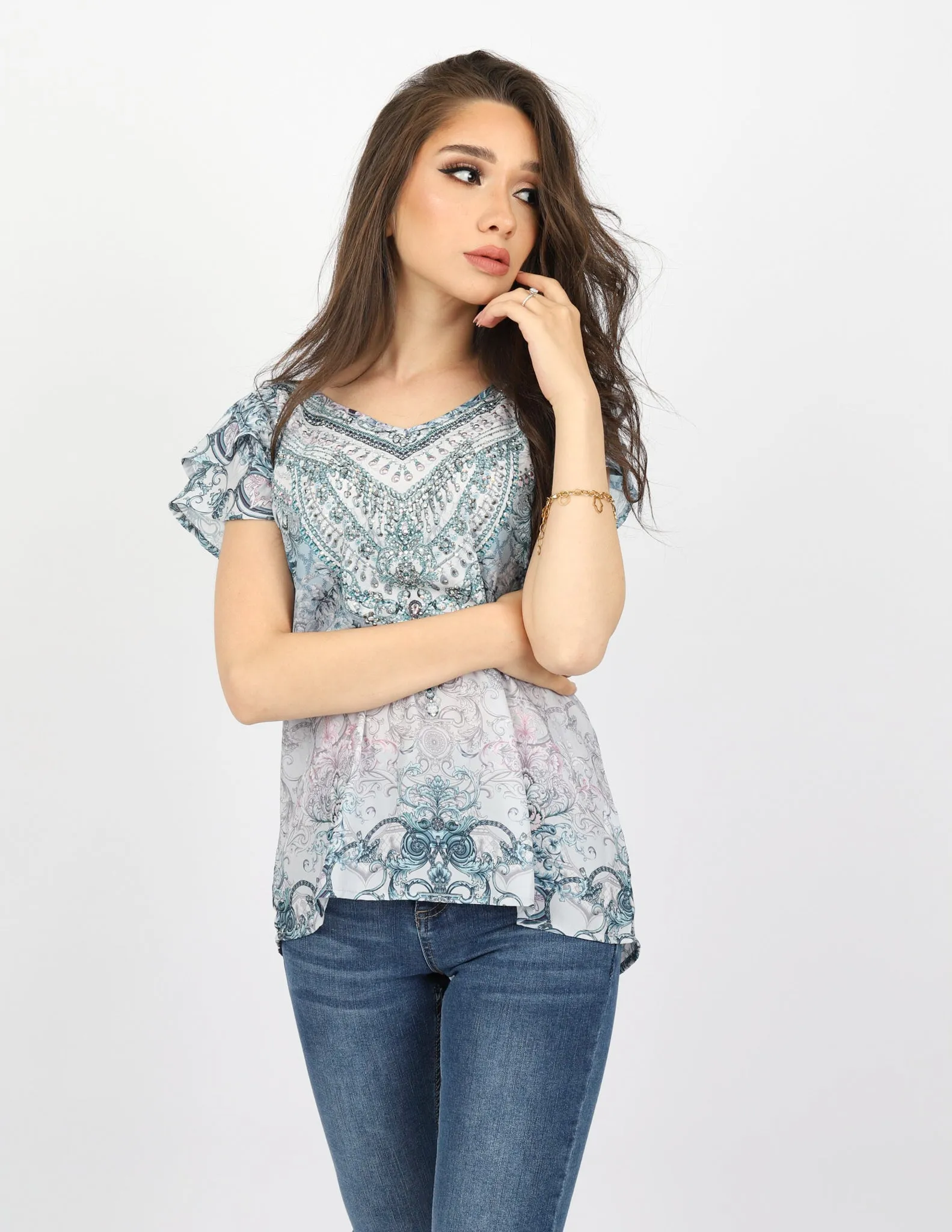 Layaly Beaded Blouse