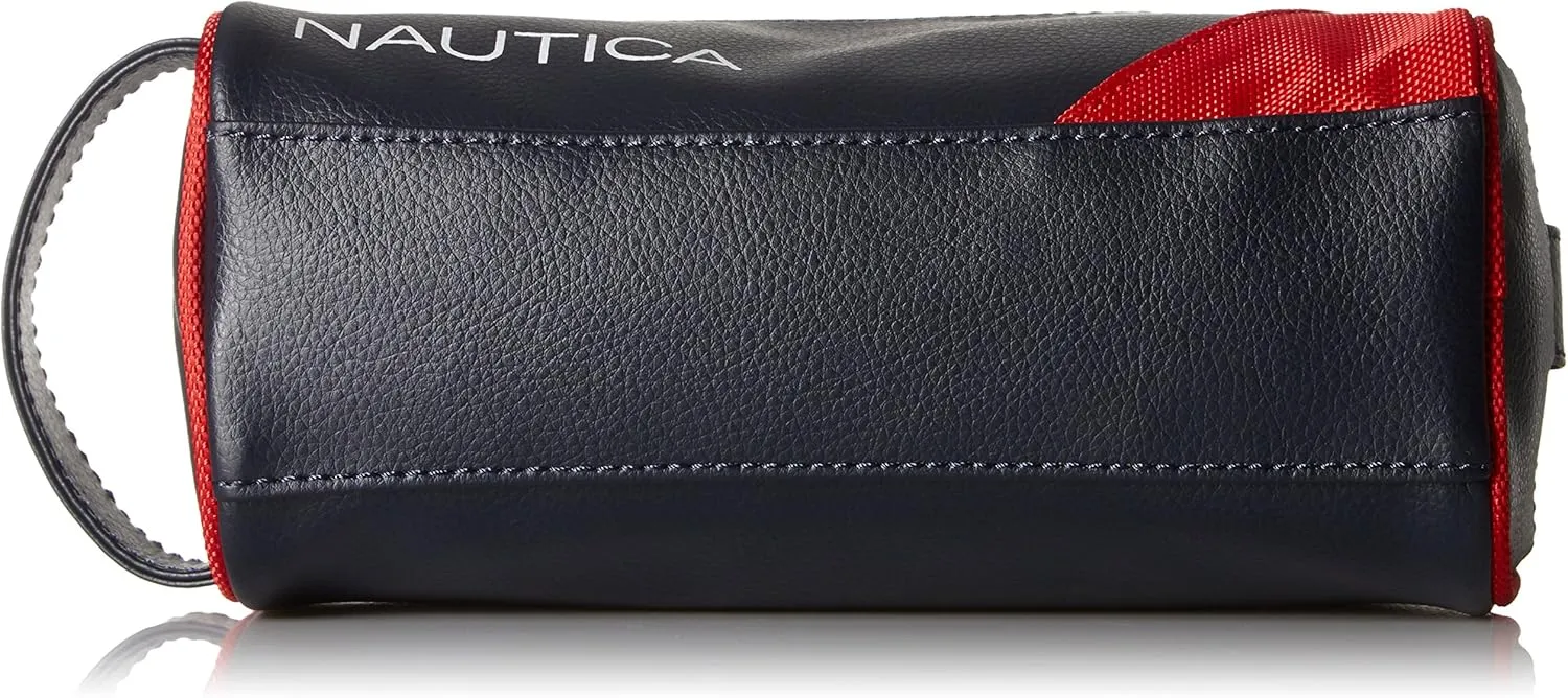 Nautica Men's Top Zip Travel Kit Toiletry Bag Organizer