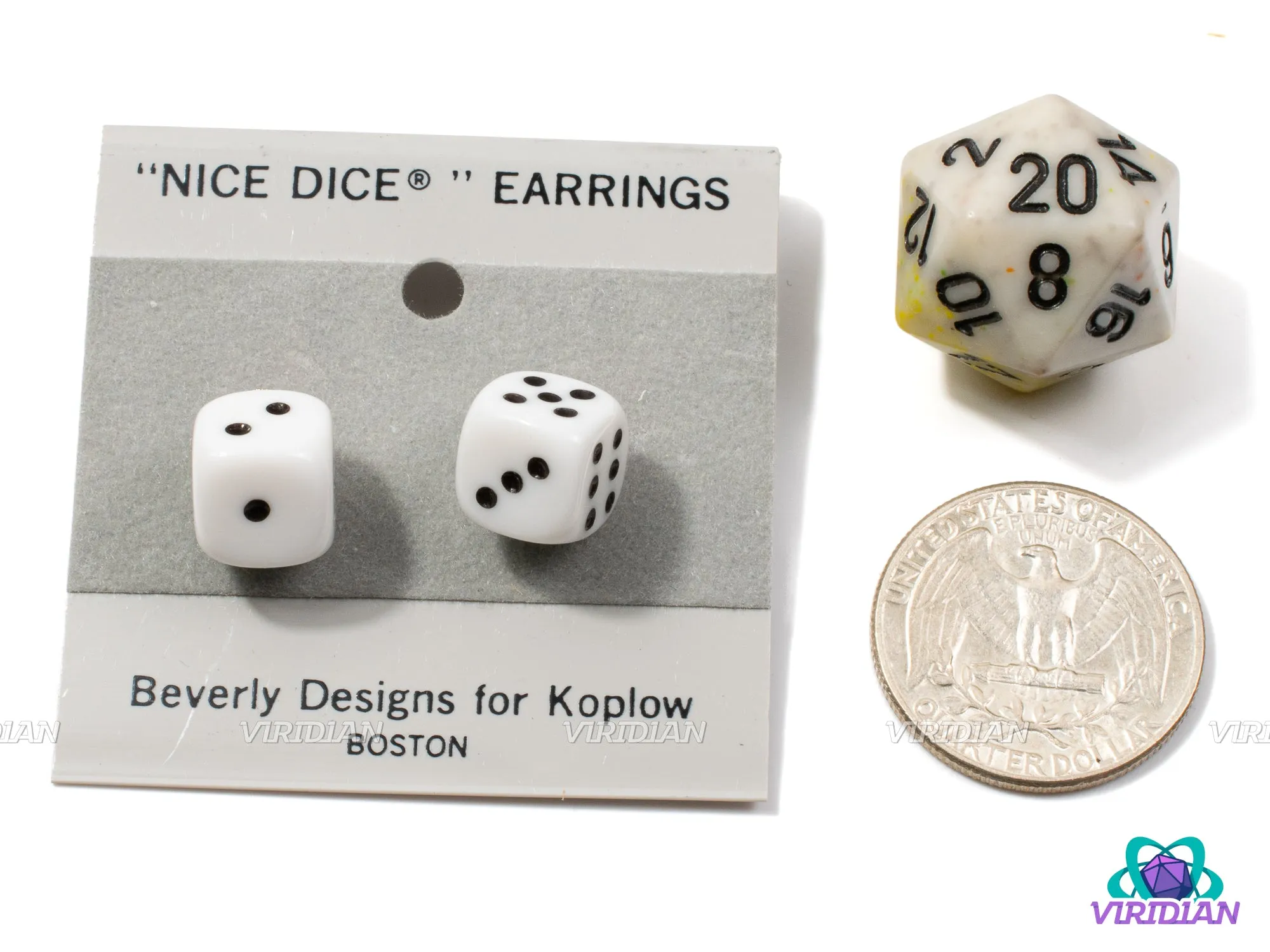Pipped Mini D6 Post/Stud Earrings (10mm) | "Nice Dice" Ear Decor | Dice Jewelry