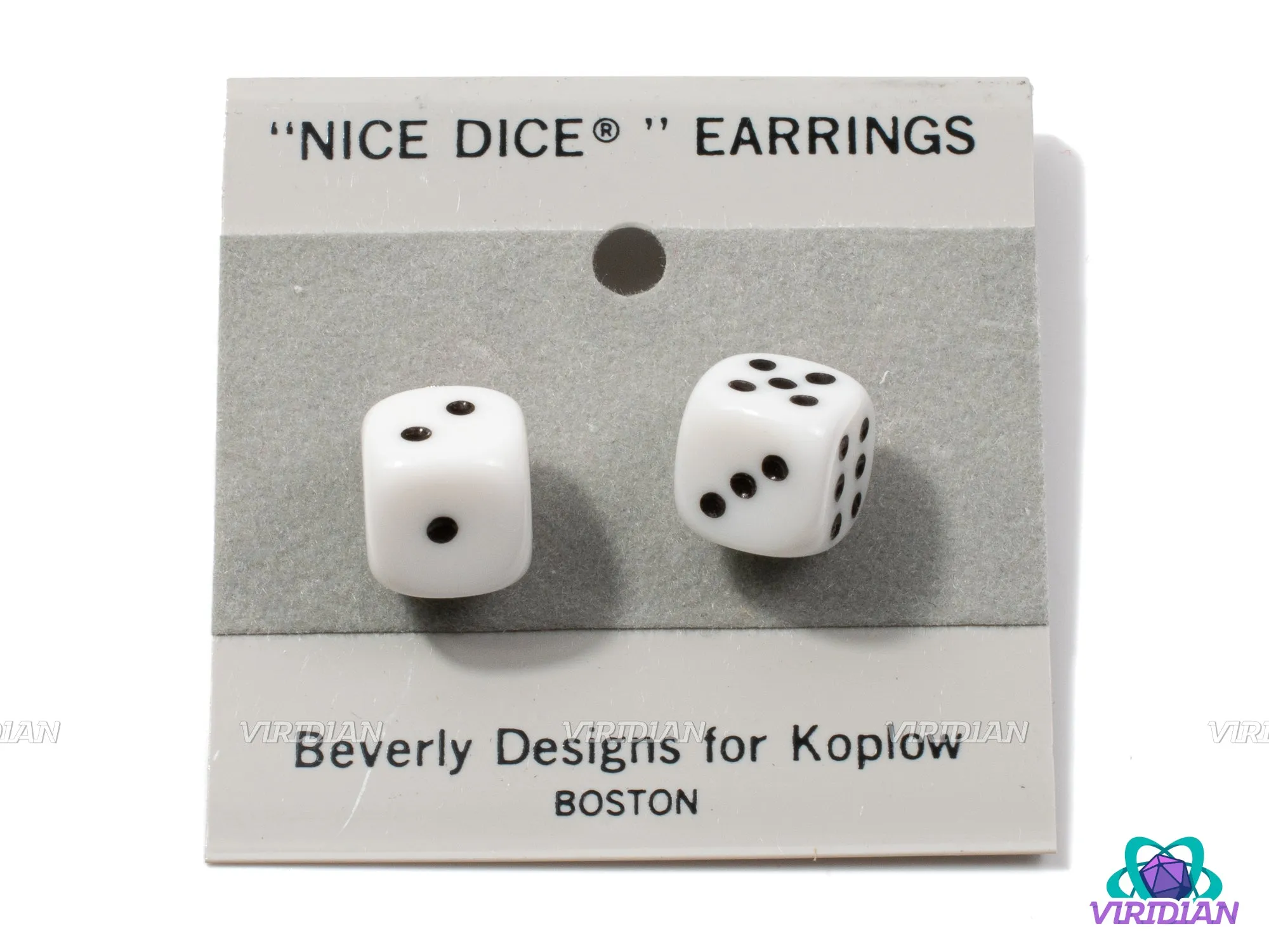 Pipped Mini D6 Post/Stud Earrings (10mm) | "Nice Dice" Ear Decor | Dice Jewelry