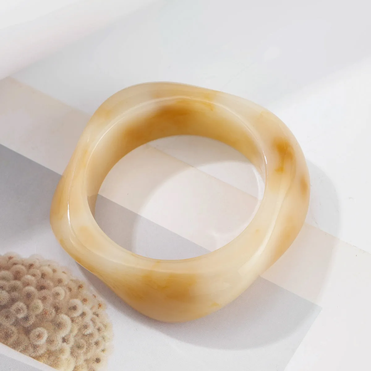Pre Order:  Exaggerated Retro Polygonal Translucent Bracelet
