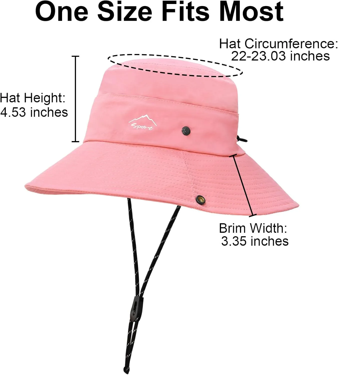 Sun Hats for Women UV Protection Fishing Hat Wide Brim Safari Hats 2 in 1 Zip-Off Sun Visor Hats UPF 50 