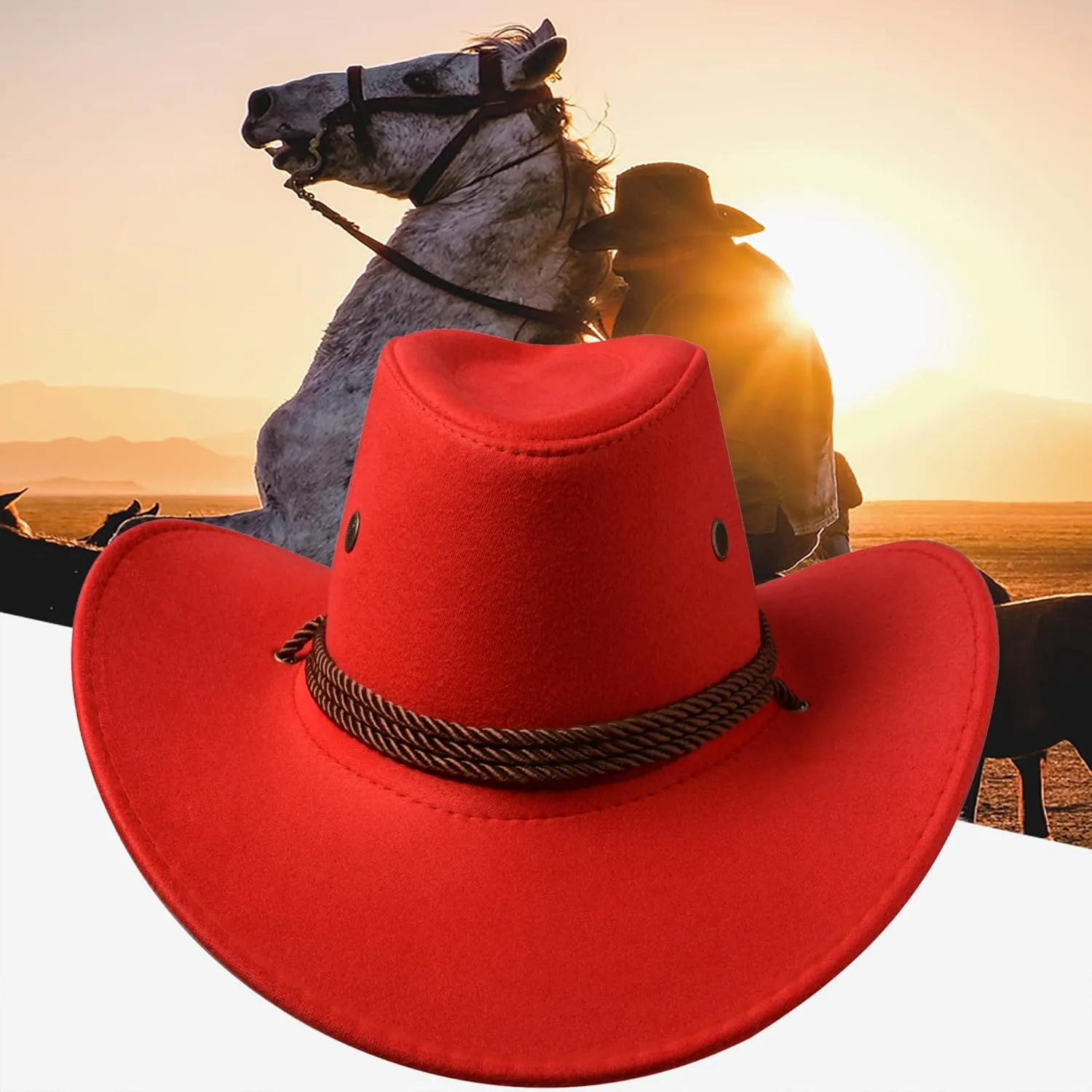 thuizen Classic Rolled Western Cowboy Hat