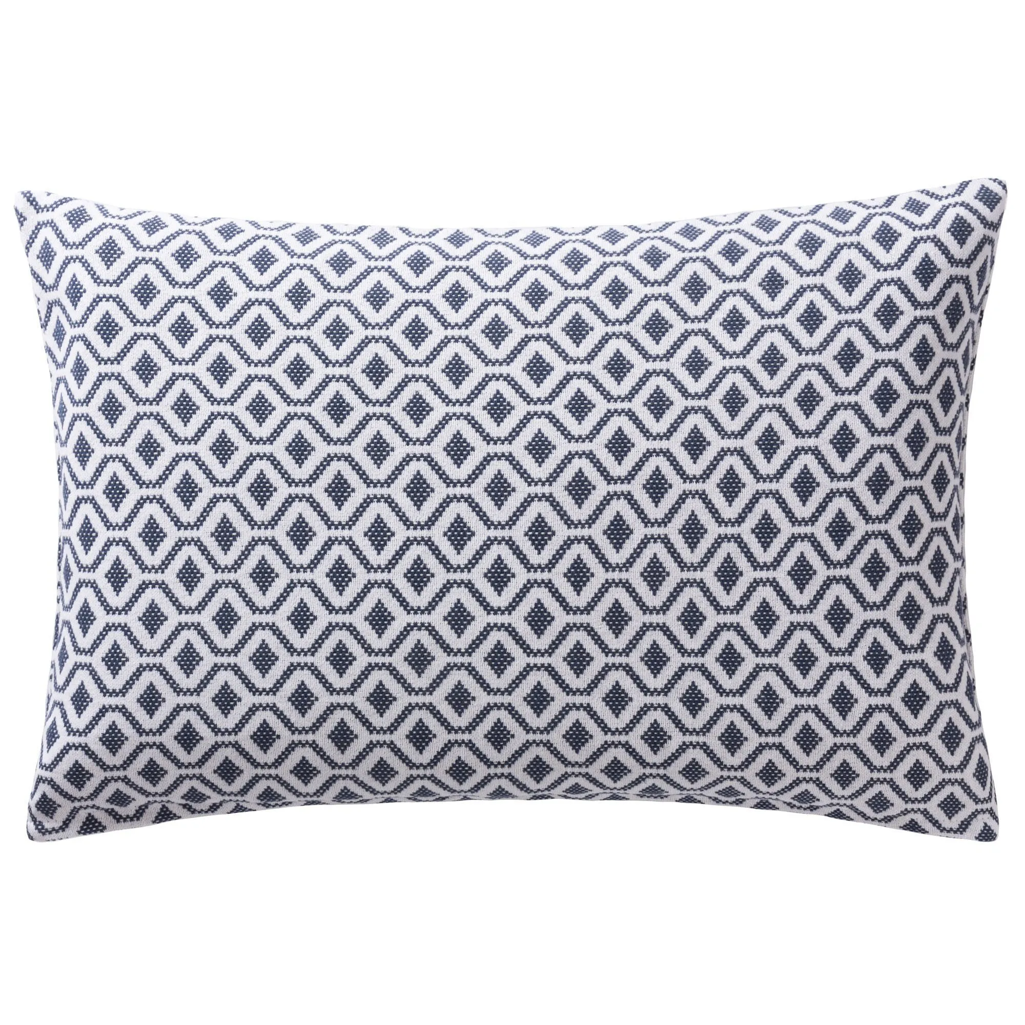 Viana Cushion Cover [Blue grey/White]