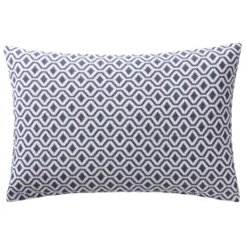 Viana Cushion Cover [Blue grey/White]