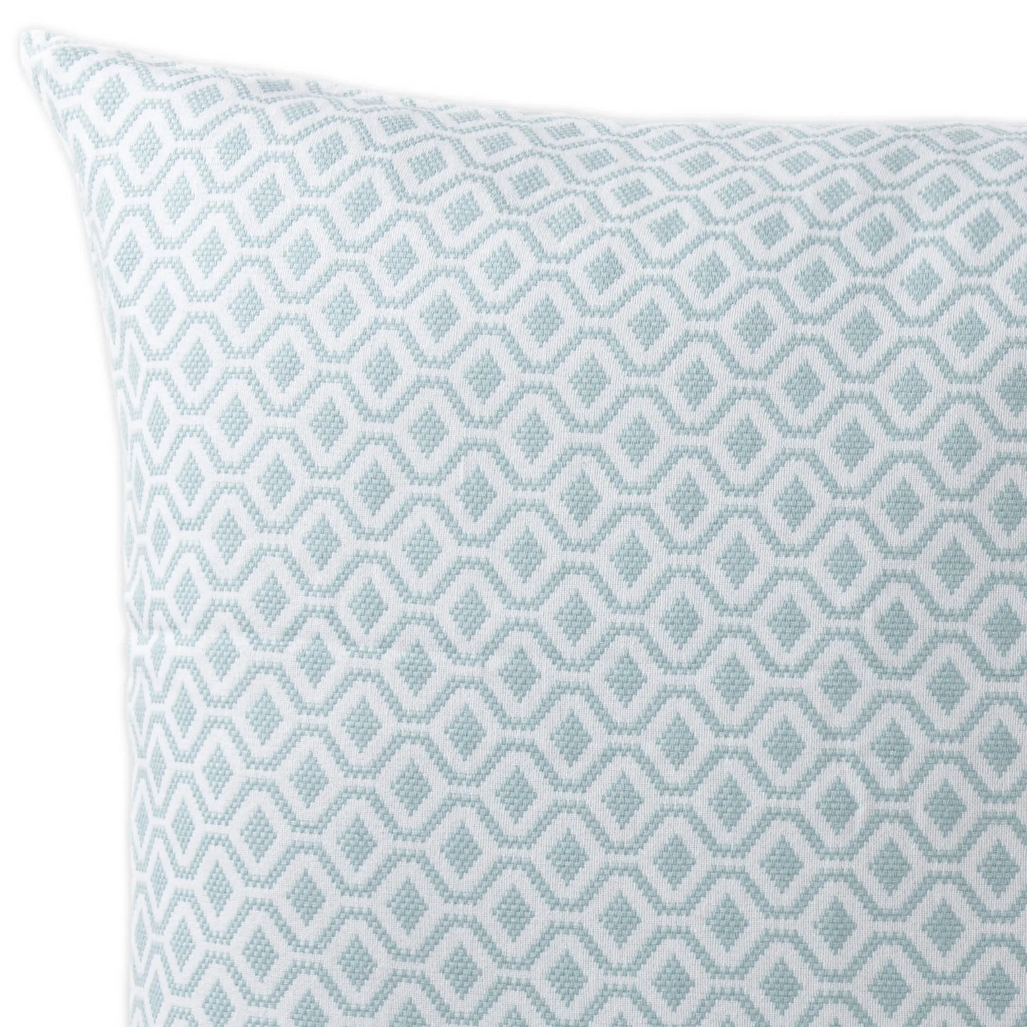 Viana Large Cushion Cover [Grey green/White]