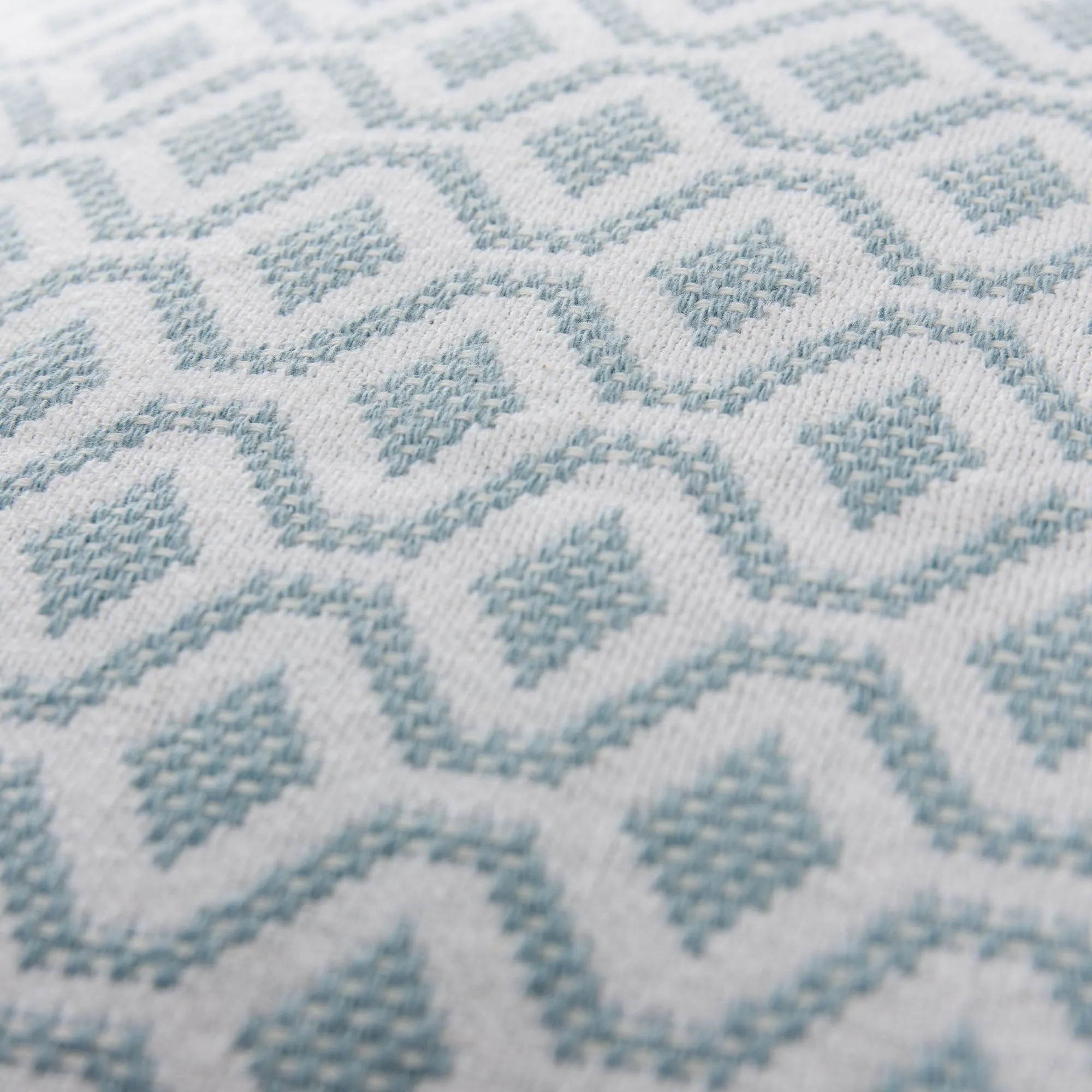 Viana Large Cushion Cover [Grey green/White]