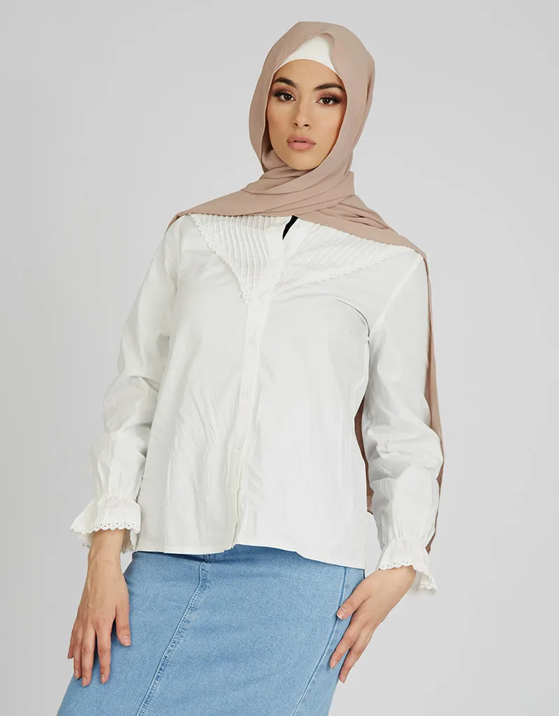 Vintage Lace Trim Shirt