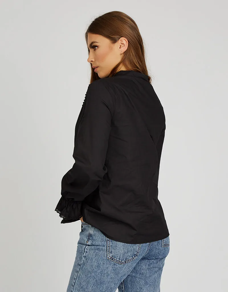 Vintage Lace Trim Shirt