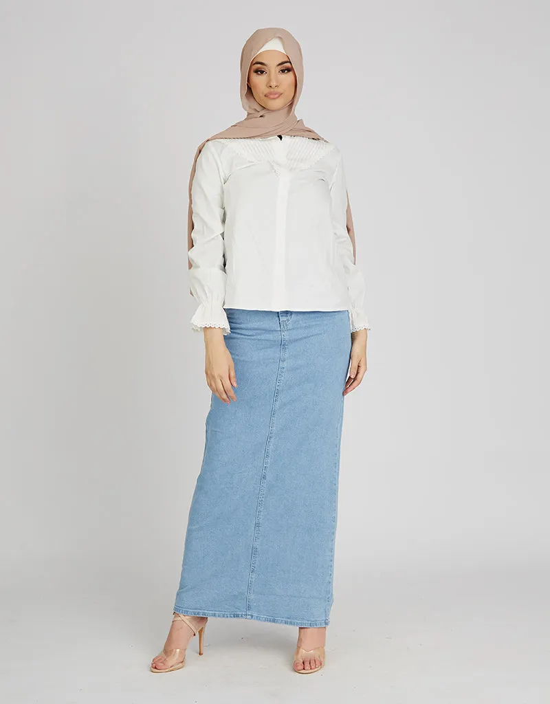 Vintage Lace Trim Shirt
