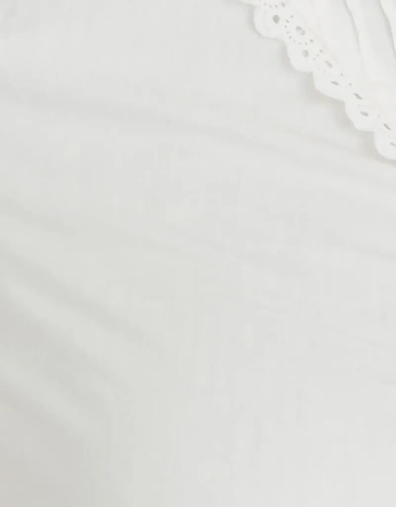 Vintage Lace Trim Shirt