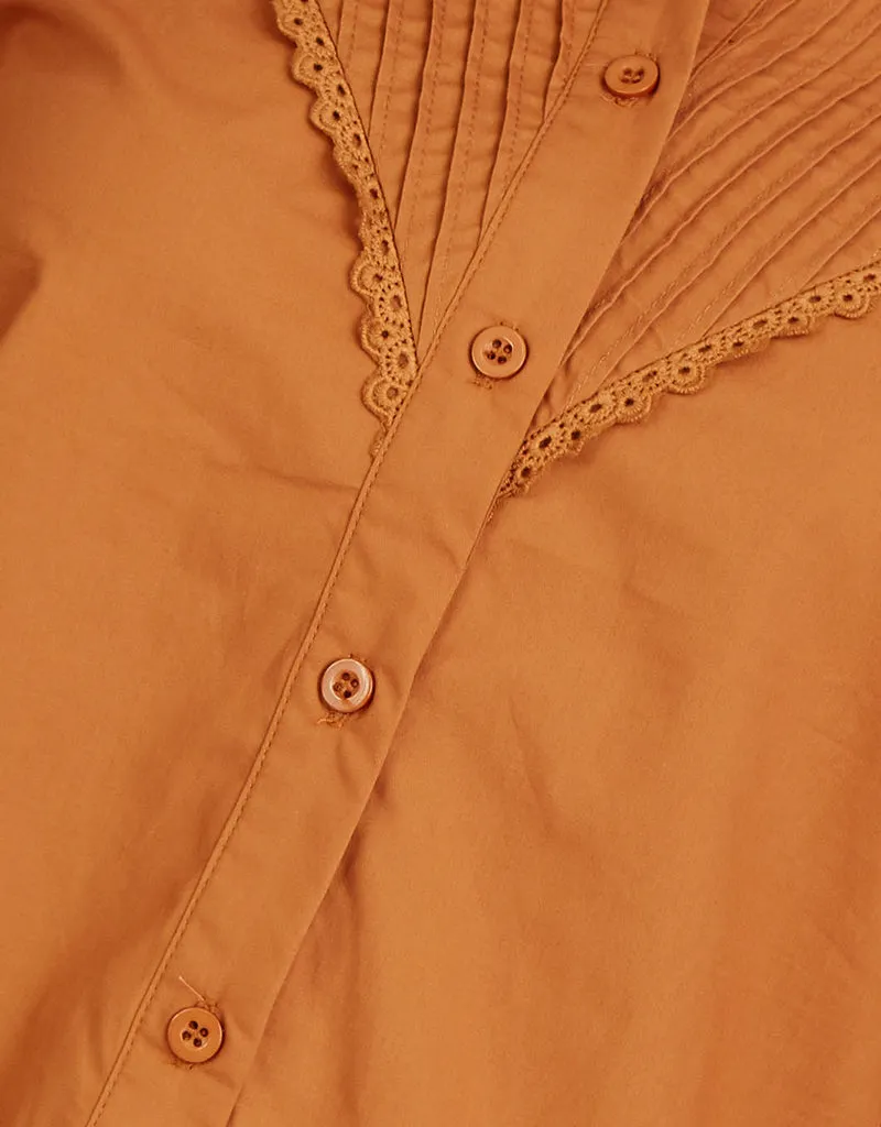 Vintage Lace Trim Shirt