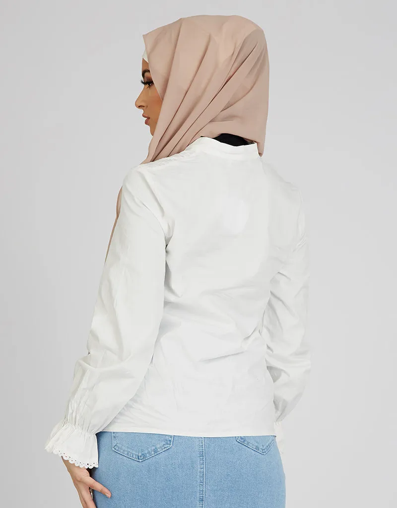 Vintage Lace Trim Shirt