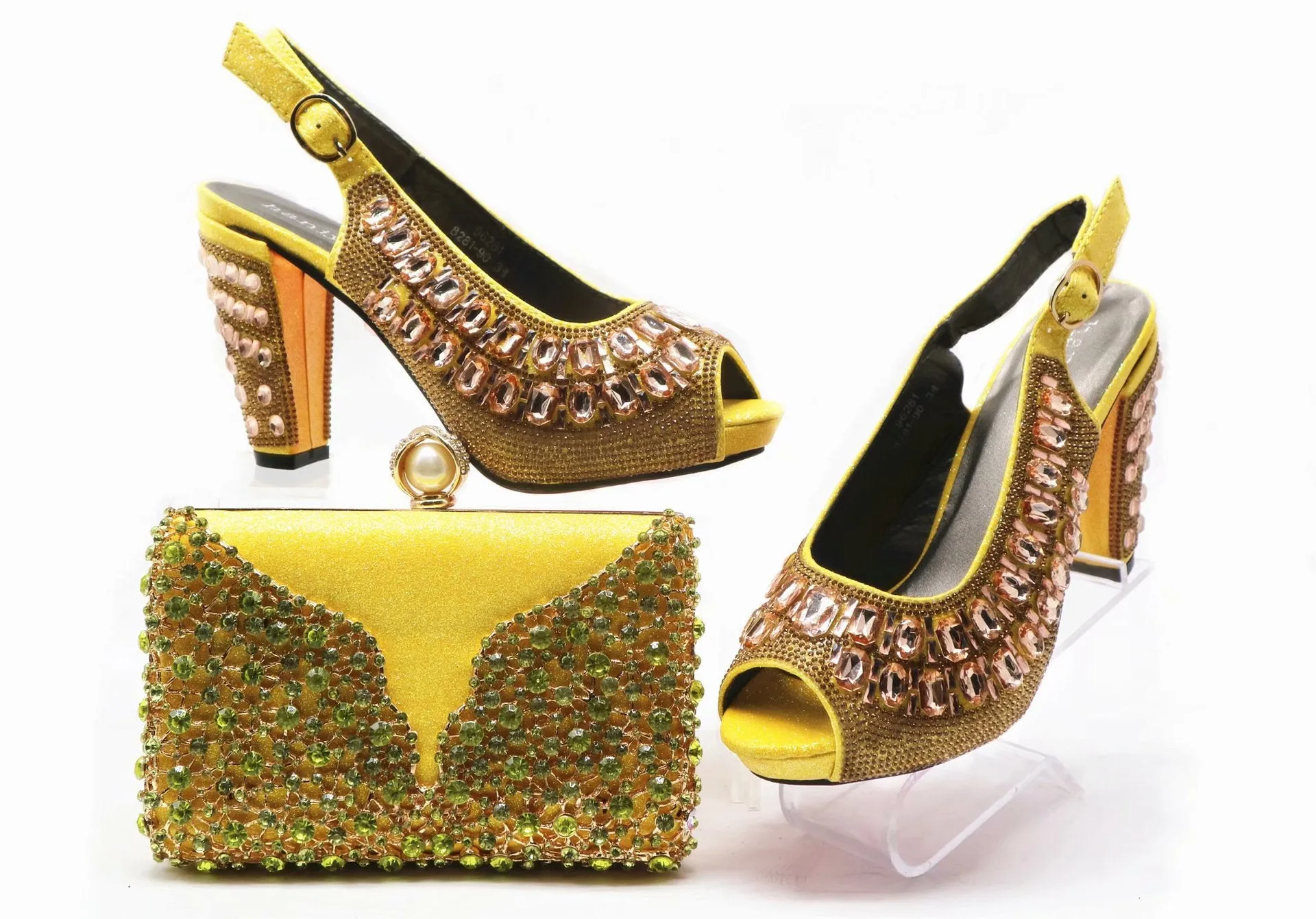 We've Died & Gone to Rhinestone Heaven Heels & Purse