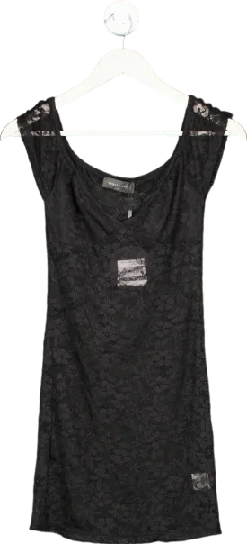 White Fox Black Destined To Be Lace Mini Dress UK XS