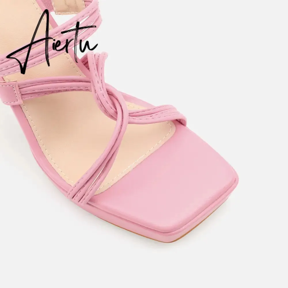 Women Ankle Strap Heel Sandals