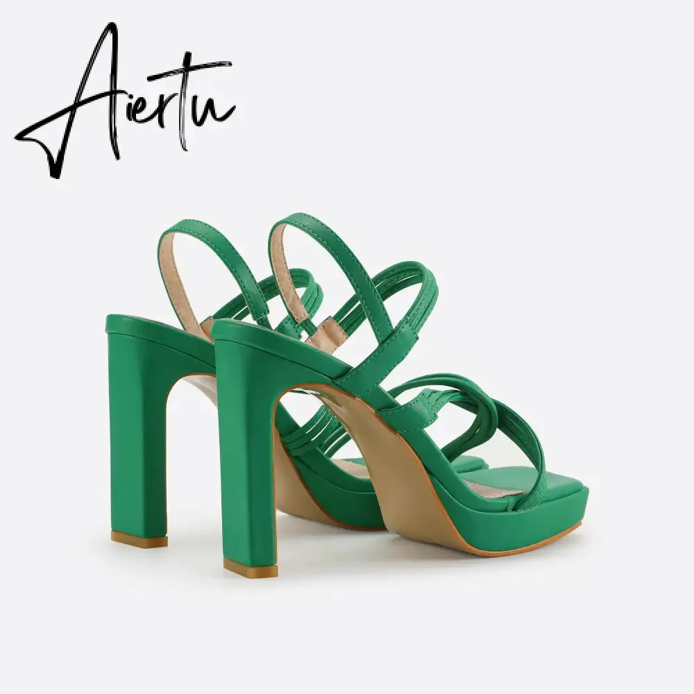 Women Ankle Strap Heel Sandals