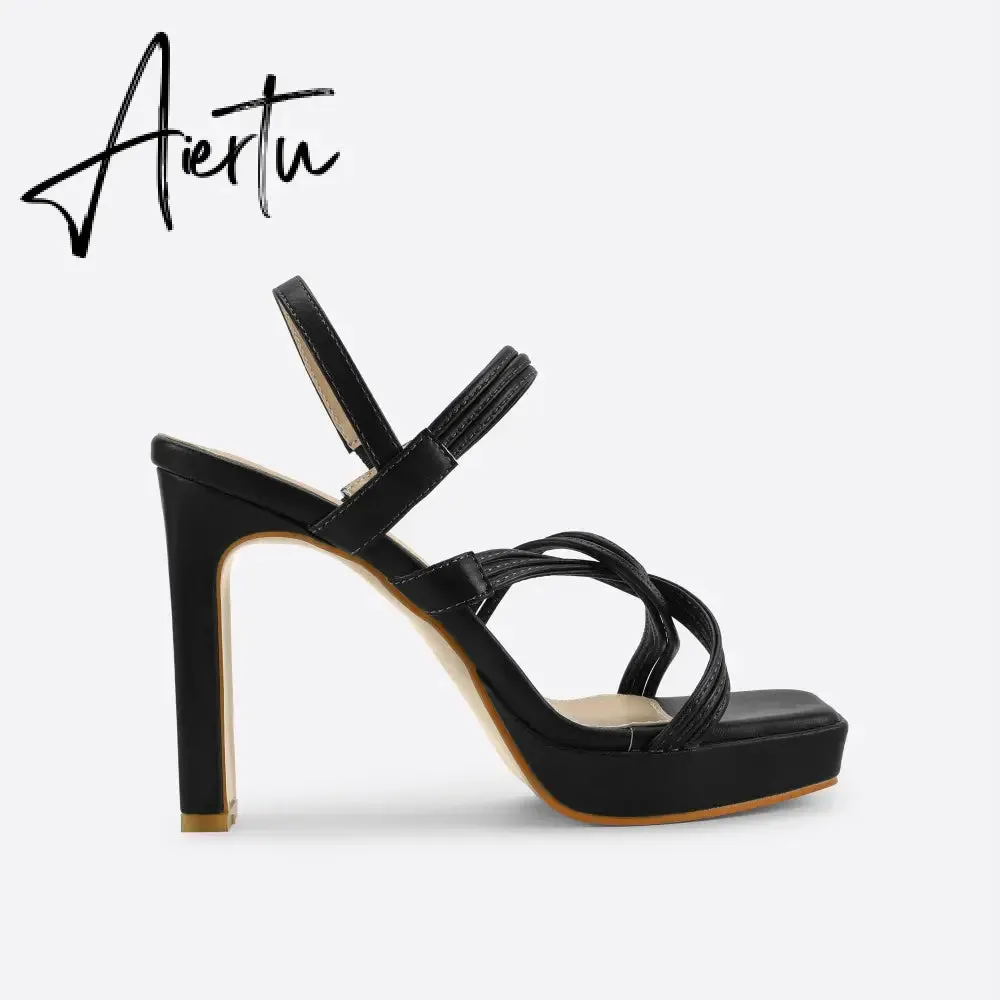 Women Ankle Strap Heel Sandals