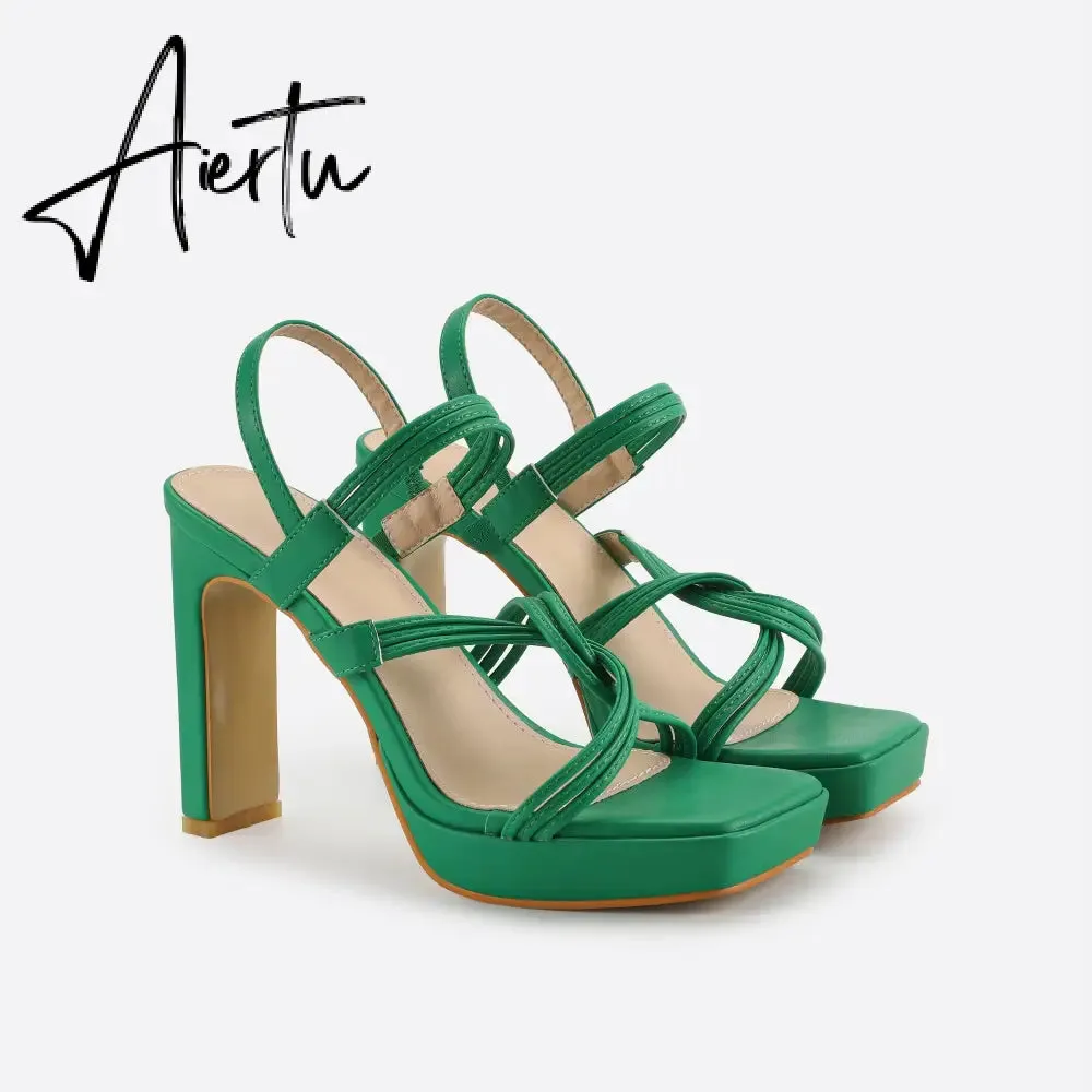 Women Ankle Strap Heel Sandals