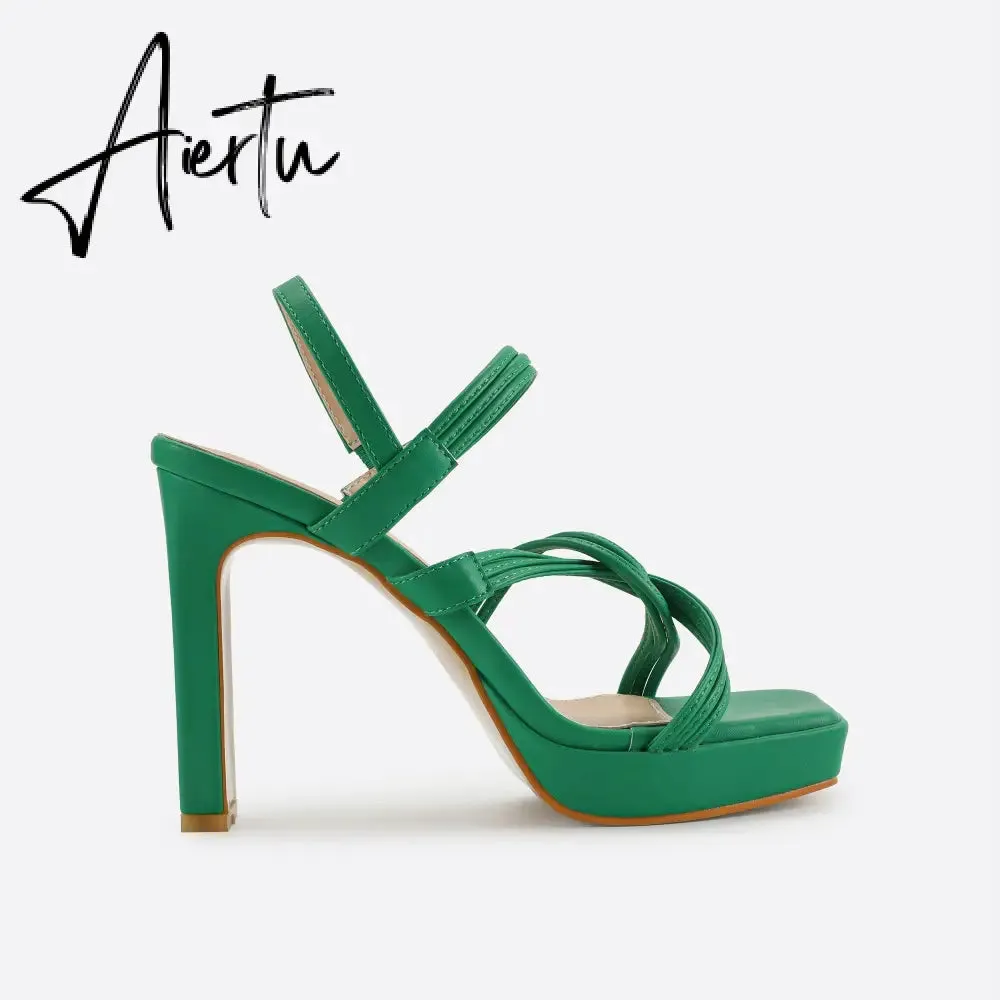 Women Ankle Strap Heel Sandals