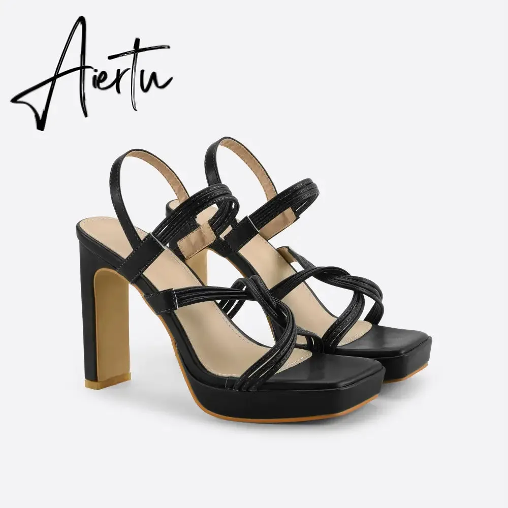 Women Ankle Strap Heel Sandals