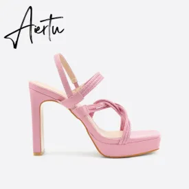 Women Ankle Strap Heel Sandals
