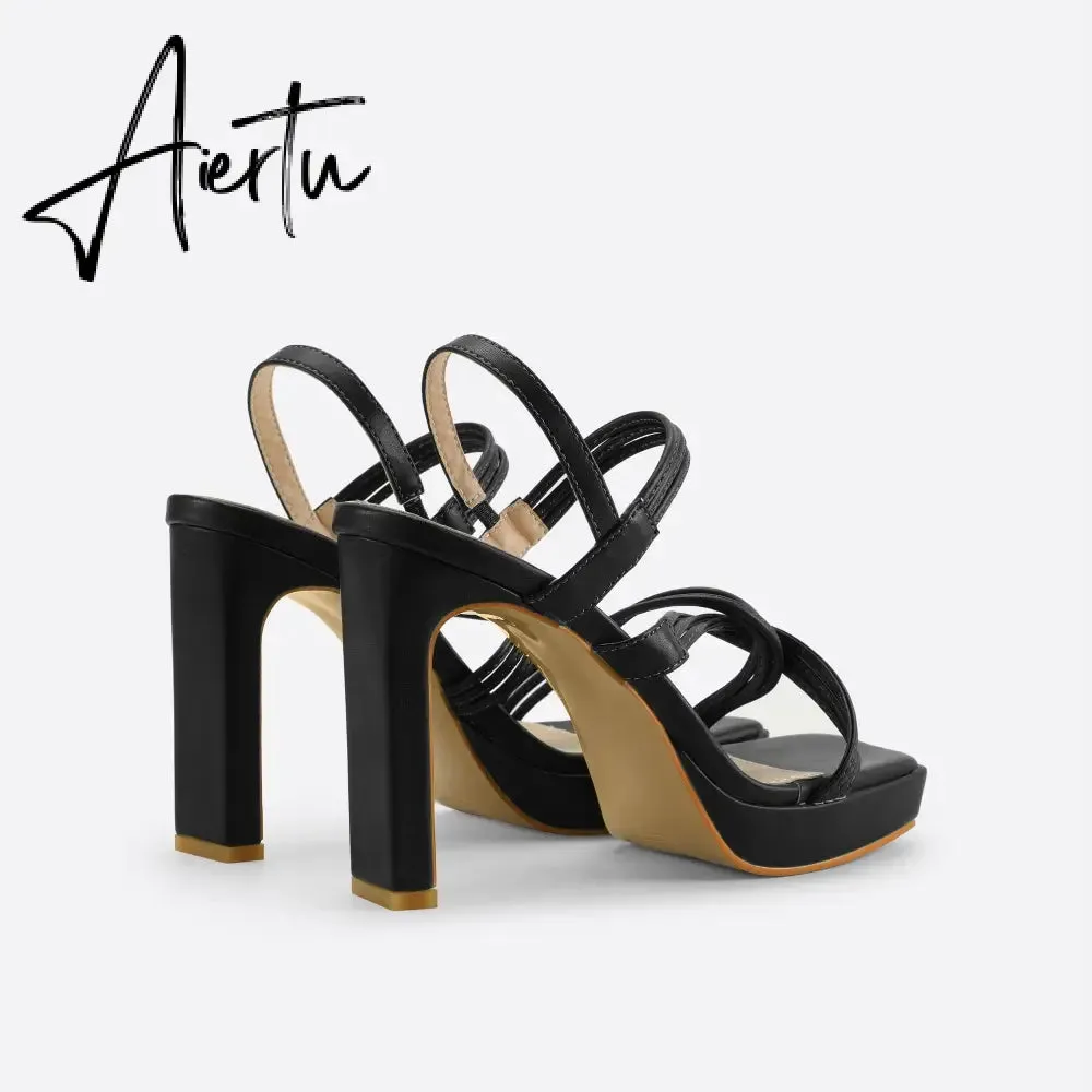 Women Ankle Strap Heel Sandals