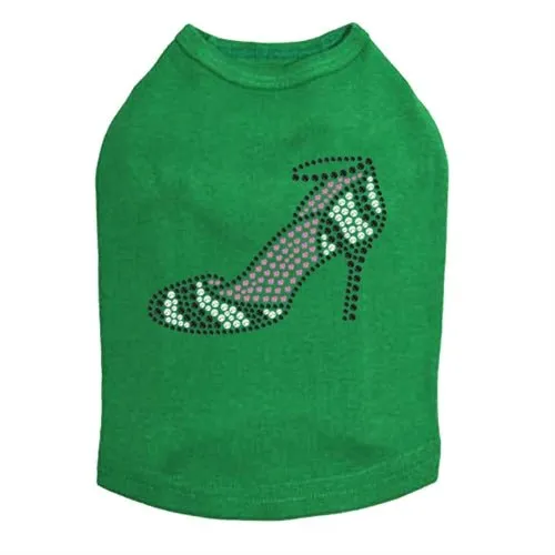 Zebra High Heels Rhinestone Tank- Many Colors