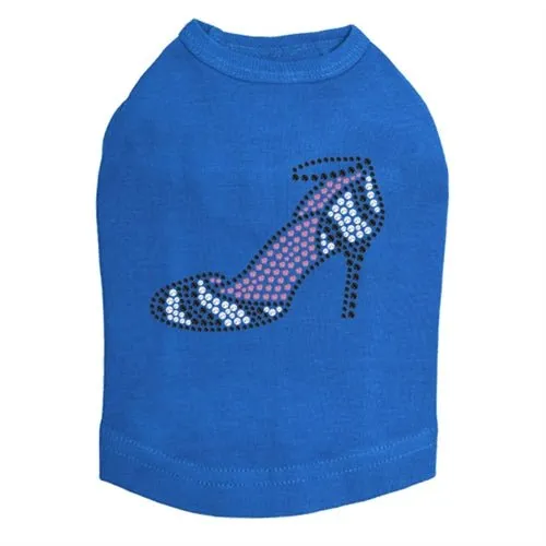 Zebra High Heels Rhinestone Tank- Many Colors
