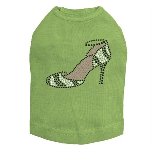 Zebra High Heels Rhinestone Tank- Many Colors