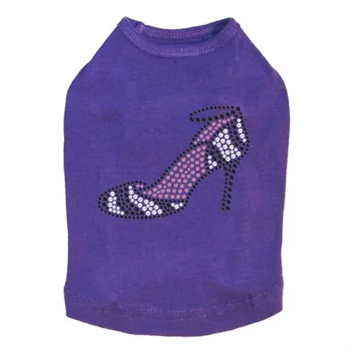 Zebra High Heels Rhinestone Tank- Many Colors